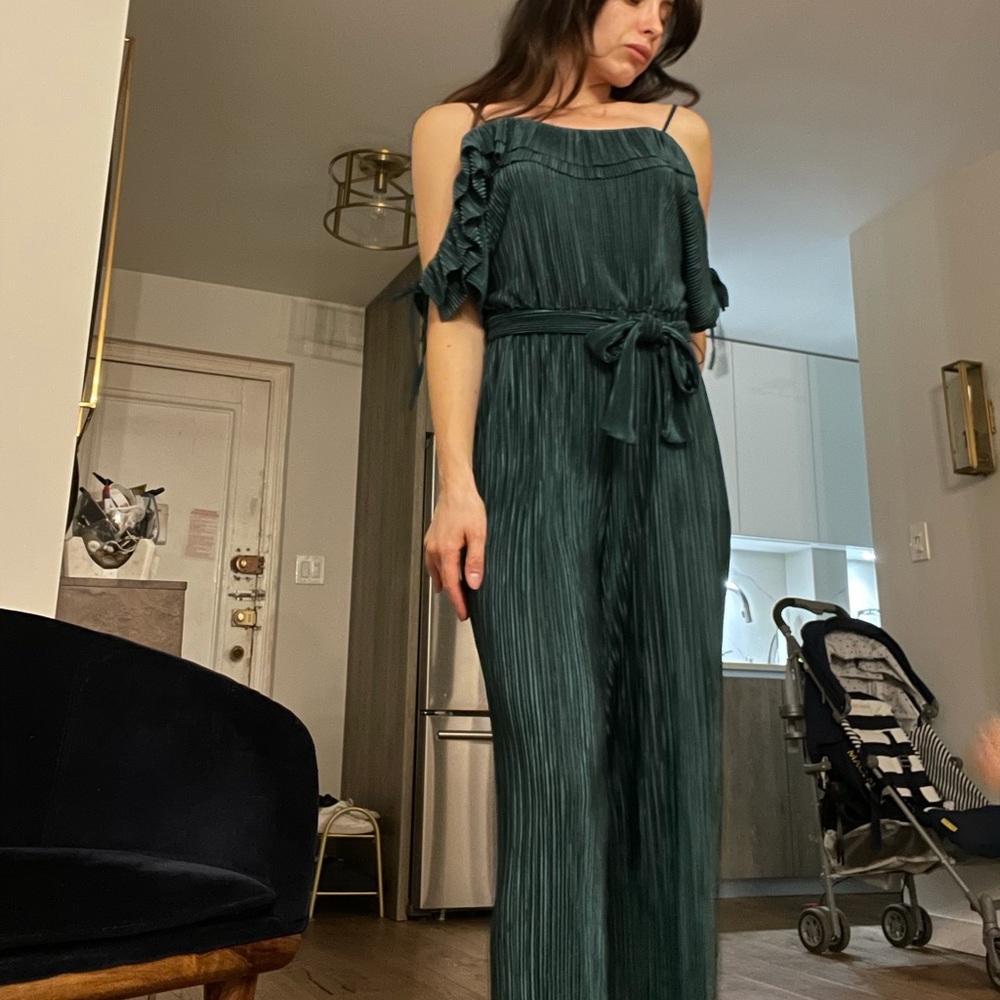 Zara teal jumpsuit xs